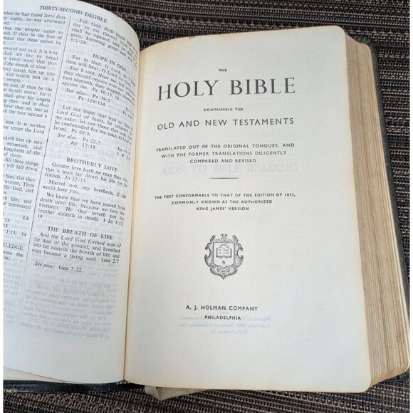 Holy Bible King Solomon's Temple in Masonry 1968 Presented Scottish Rite Bodies - Picture 4 of 11